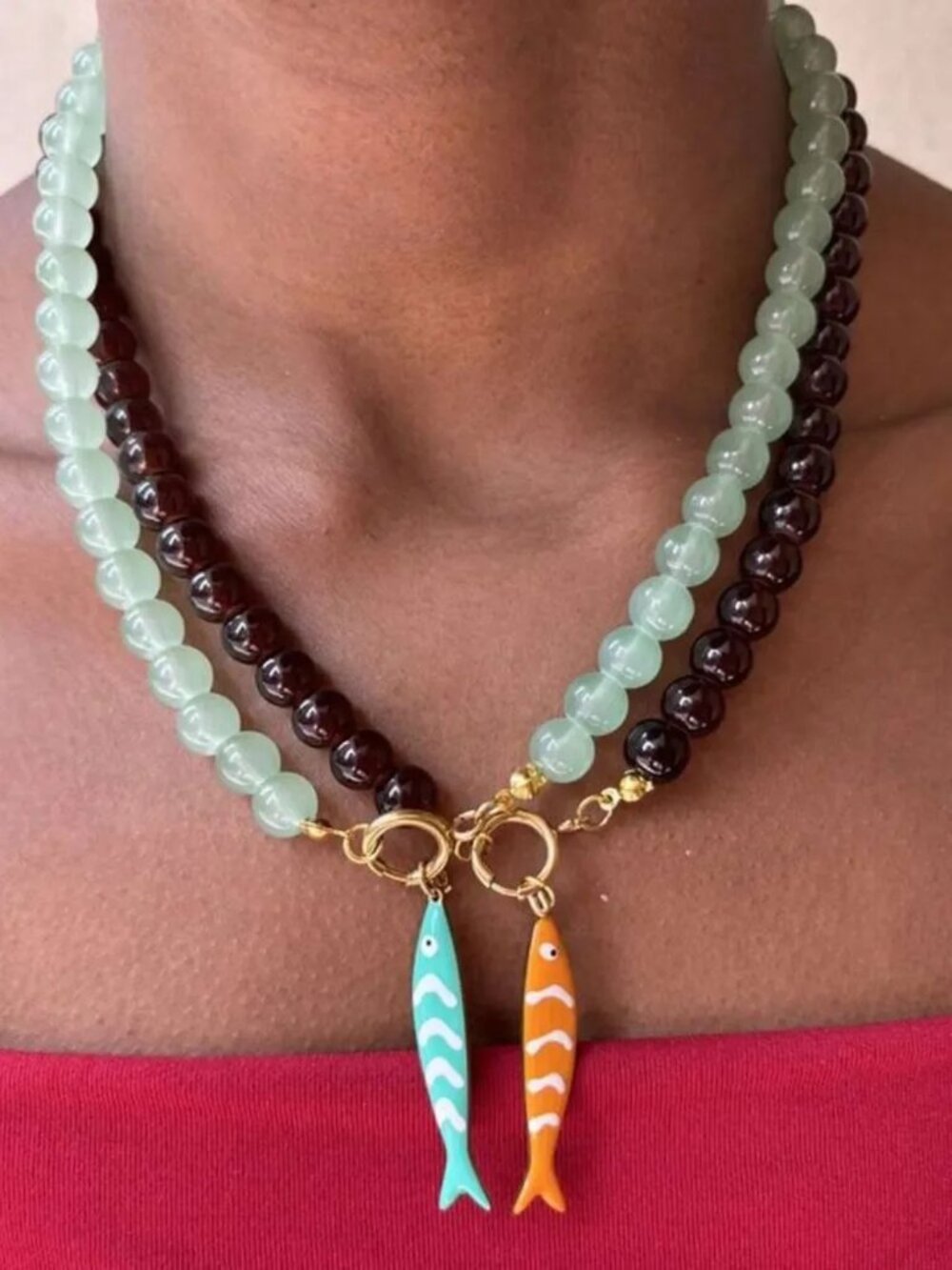 Fish necklace Q1198